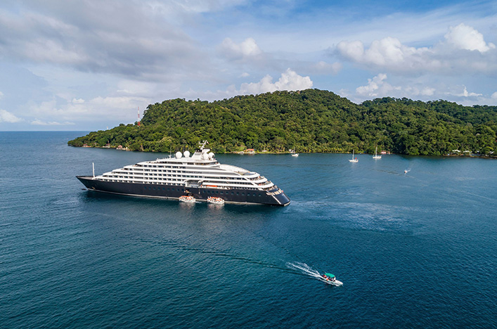 Scenic Eclipse off Roatan Island, Honduras