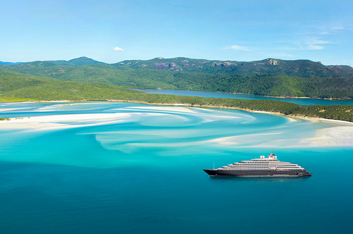 Scenic Eclipse near Whitehaven Beach 