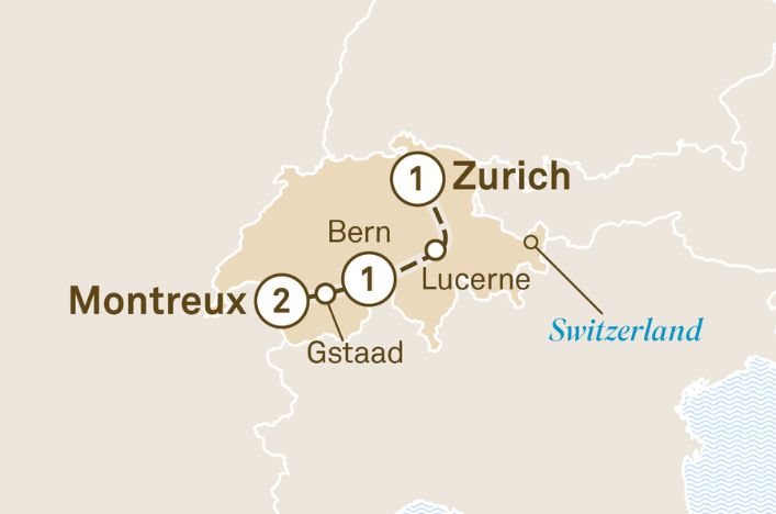 Map of Switzerland