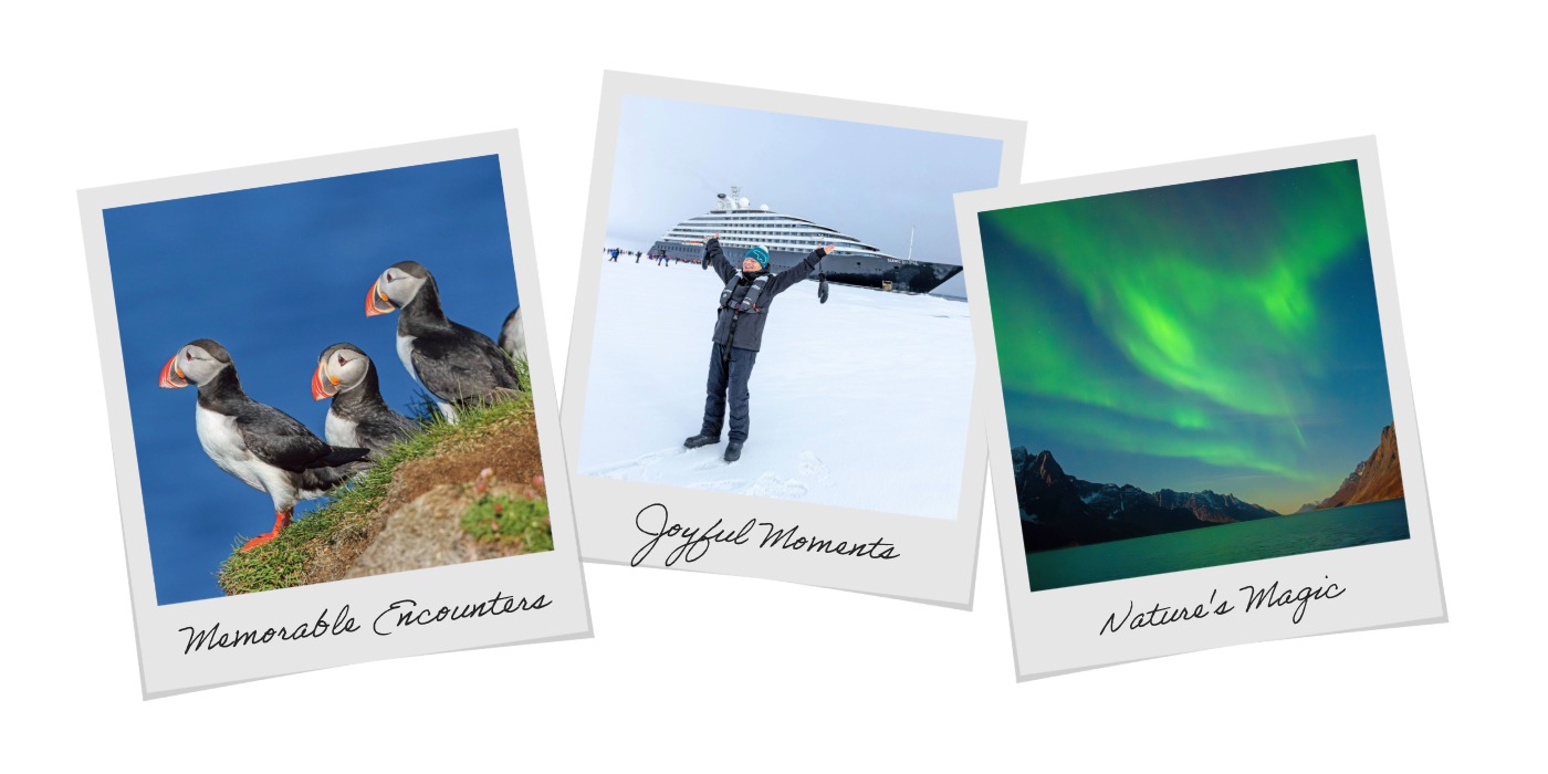 polaroids of ocean cruise moments 