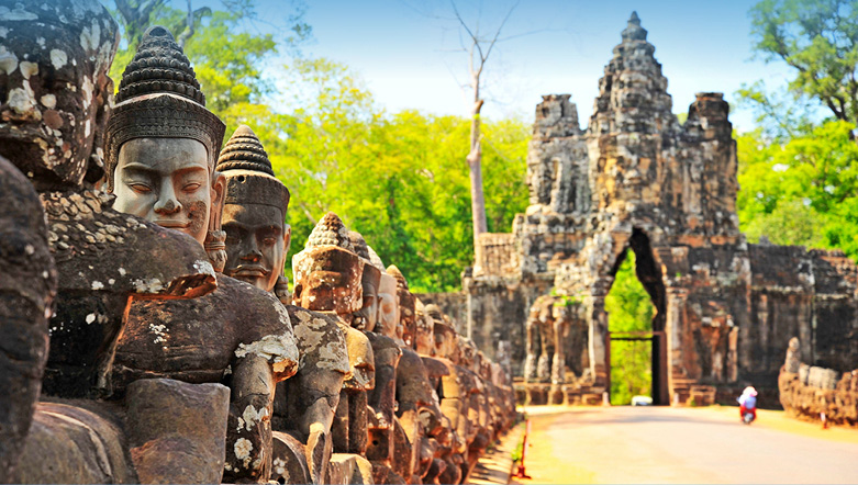 Angkor Thom in Cambodia Southeast Asia
